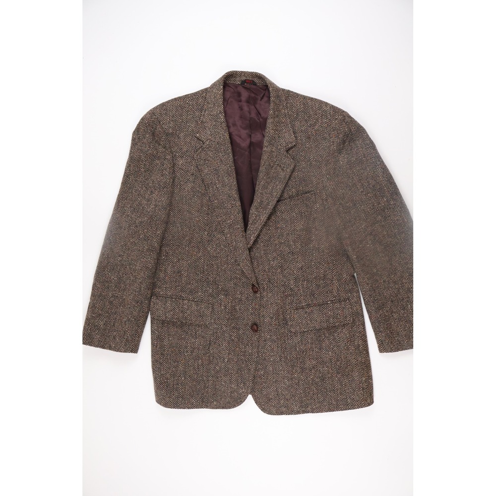 Vintage Charing Cross 100% Pure Wool Tweed Sport Coat Blazer Men's 43 Brown